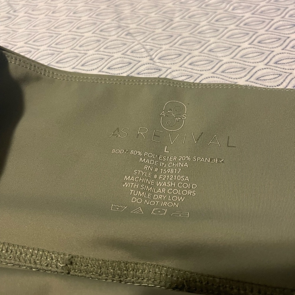Olive green Altar’d State leggings size Large